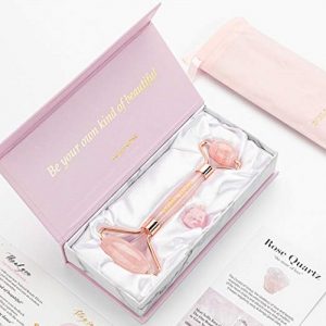 rose quartz crystal massage roller