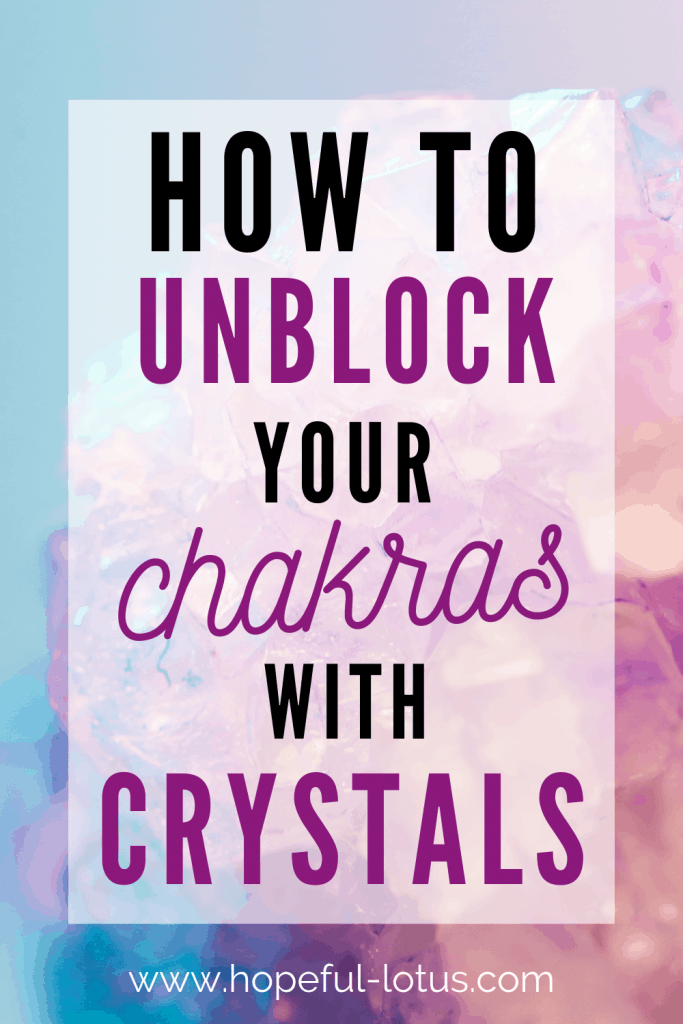 How to Unblock Chakras with Crystals | Crystals can be incorporated into your meditation routine to balance all seven chakras. Read this post to learn the art of balancing blocked chakras with crystal healing! This is the perfect guide for beginners!