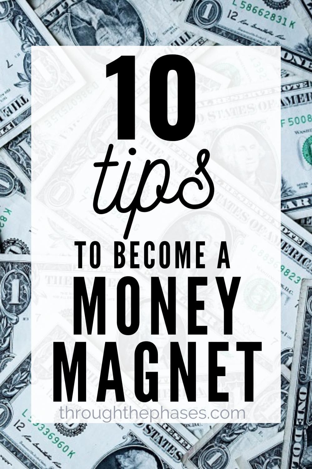 10 Tips to Become a Money Magnet Using the Law of Attraction 10 Do you have blocks preventing you from manifesting wealth and abundance? These 10 tips will help you to become a money magnet using the law of attraction! Including money affirmations and other secrets about manifesting money...