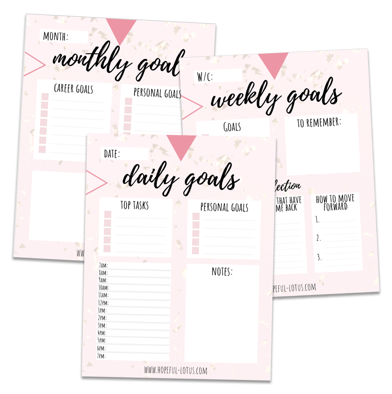 goal planner freebie stack free printable goal planner