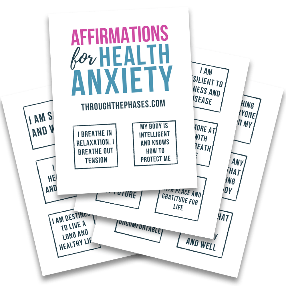 affirmations for health anxiety printable affirmations for health anxiety printable cards