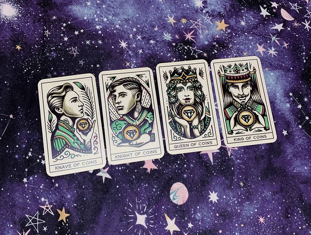 tarot court cards suit of coins court cards tarot