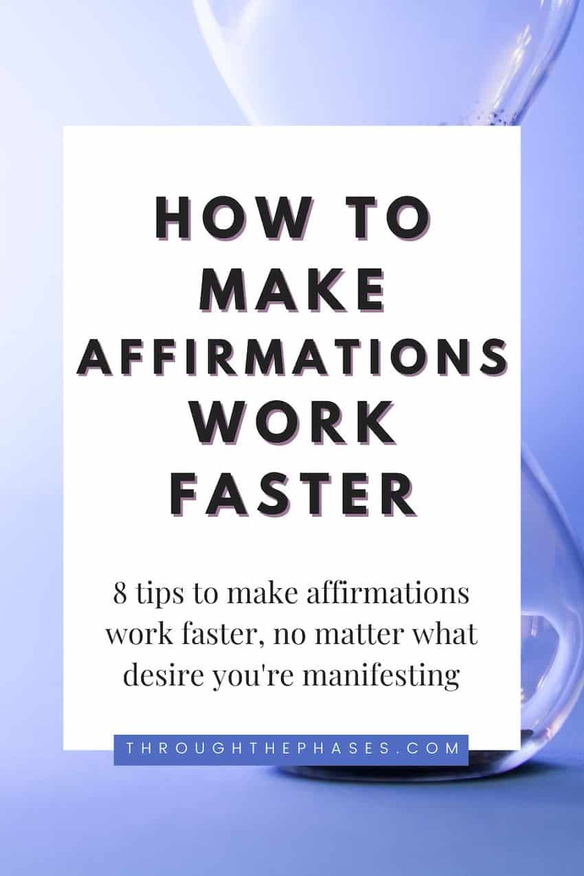 how to make affirmations work faster tips how to make affirmations work faster - 8 tips to make affirmations work faster, no matter what desire you're manifesting