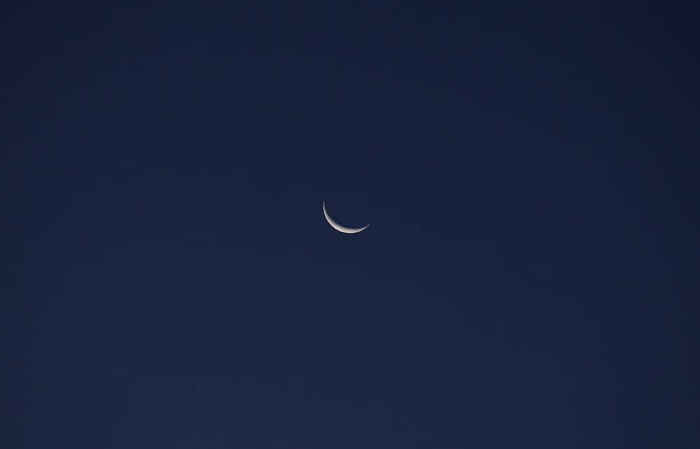 67 New Moon Affirmations for Lunar Living in 2024 3 crescent moon on dark blue background