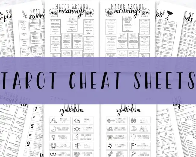 Tarot Cheat Sheets