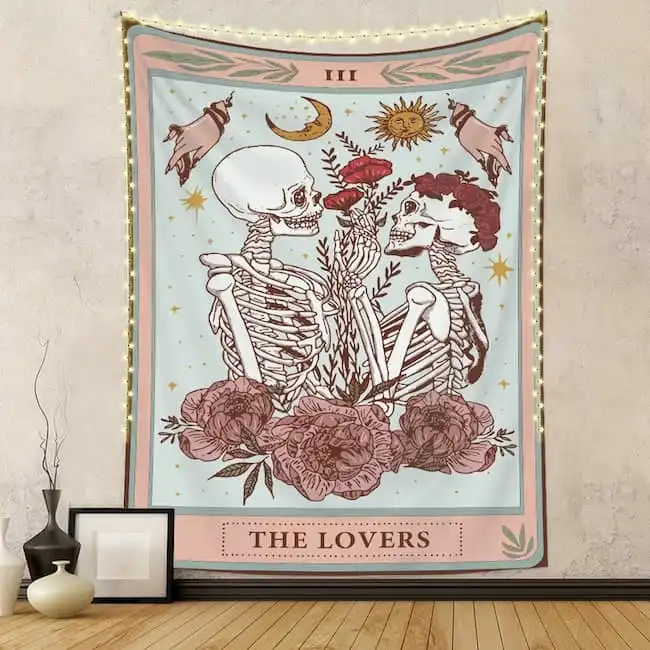 The Lovers Tarot Tapestry