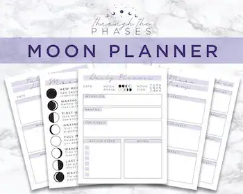The Printable Moon Planner by Through the Phases