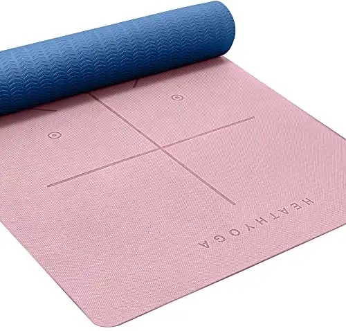 Heathyoga Non Slip Alignment Mat