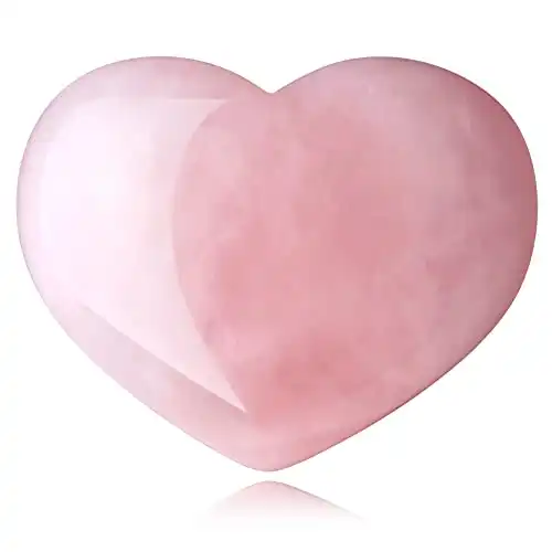 Rose Quartz Heart Stone