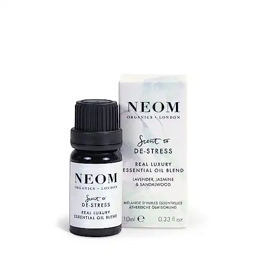 NEOM - Scent to De-Stress Real Luxury Essential Oil Blend, 10ml | Lavender, Jasmine & Rosewood