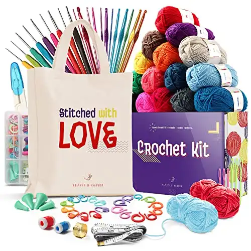 Hearth & Harbor Crochet Kit for Beginners Adults