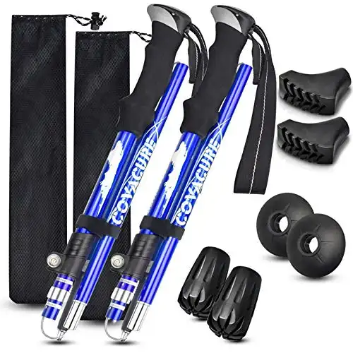 Covacure Trekking Poles Collapsible Hiking Poles