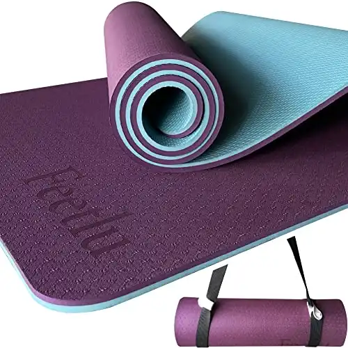 Feetlu Extra Thick Yoga Mat with Strap