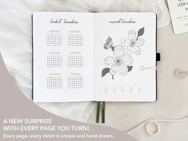 1. Premade Bullet Dotted Journal Planner by Your Bujo