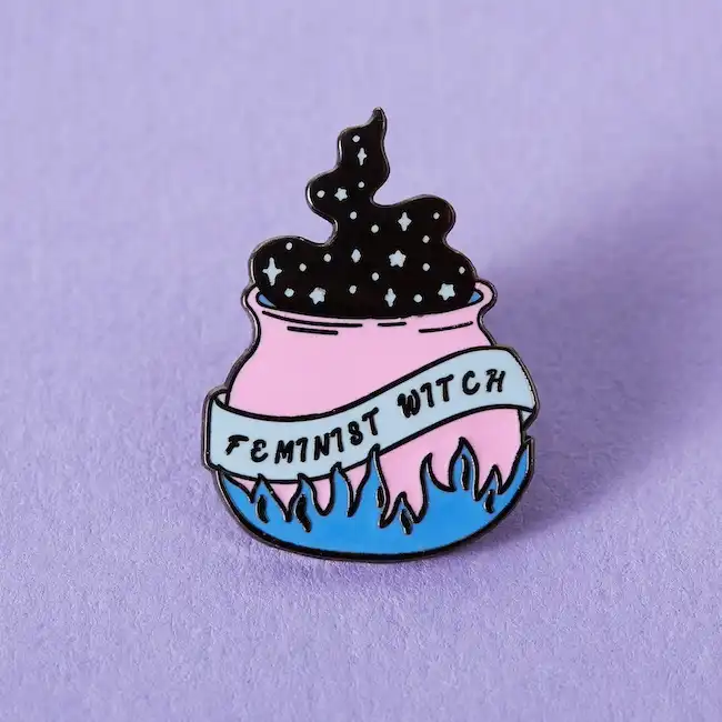 Feminist Witch Pin