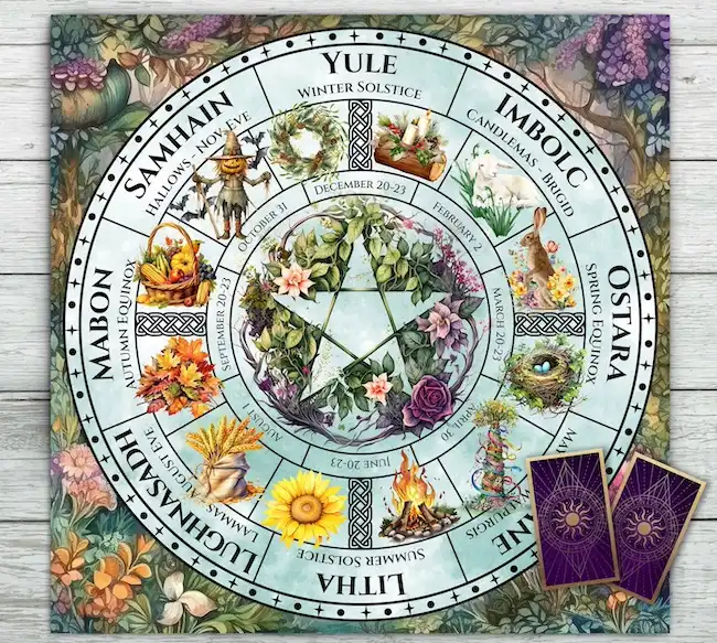 Pagan Tarot Cloth